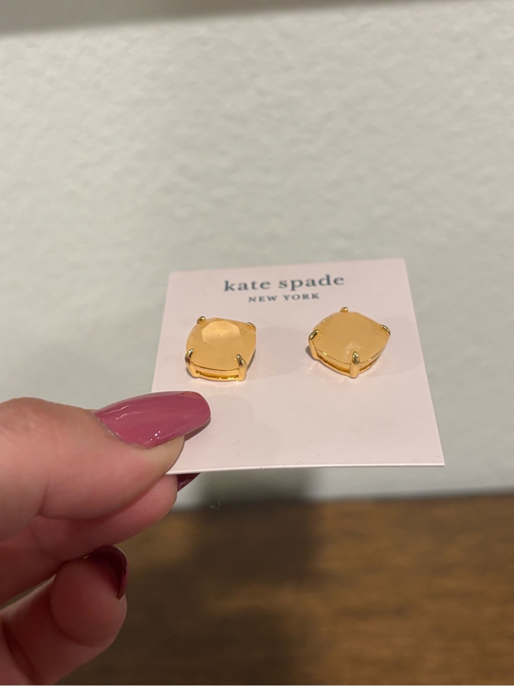 kate spade Gold Tone Stud Earrings - Picture 3 of 7